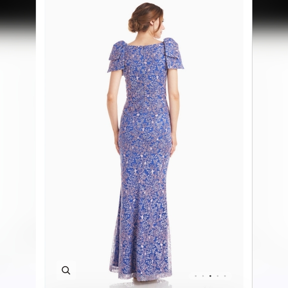 JS Collections Kamilla Bow mermaid gown - Picture 4 of 8